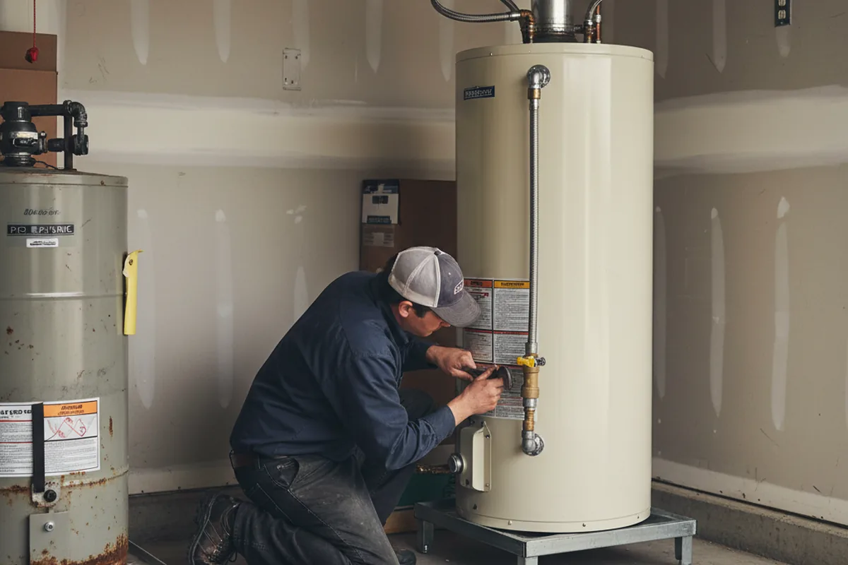 Water heater and shutoff valve replacement in Walstonburg