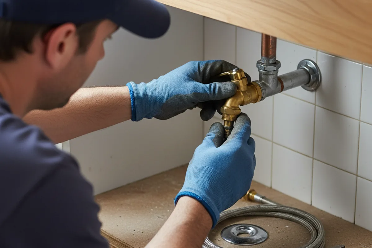 Shutoff valve and fitting work during Faucet and Fixture Repair in Walstonburg